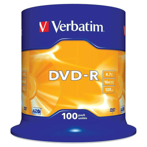 DVD-R Verbatim DVD-R Matt Silver 100 Unidades - HAMISHOP07