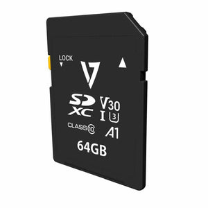 Tarjeta de Memoria Micro SD con Adaptador V7 VPSD64GV30U3 64 GB - HAMISHOP07