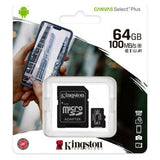 Tarjeta de Memoria Micro SD con Adaptador Kingston SDCS2 100 MB/s exFAT - HAMISHOP07