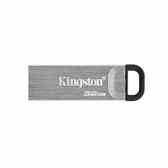 Memoria USB Kingston DTKN/32GB Llavero Plateado Negro 32 GB - HAMISHOP07