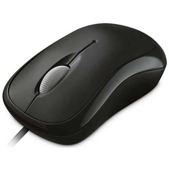 Ratón Óptico Microsoft P58-00057 Negro (1 unidad) - HAMISHOP07