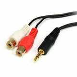 Cable Audio Jack (3,5 mm) a 2 RCA Startech MU1MFRCA Negro 1.8 m - HAMISHOP07