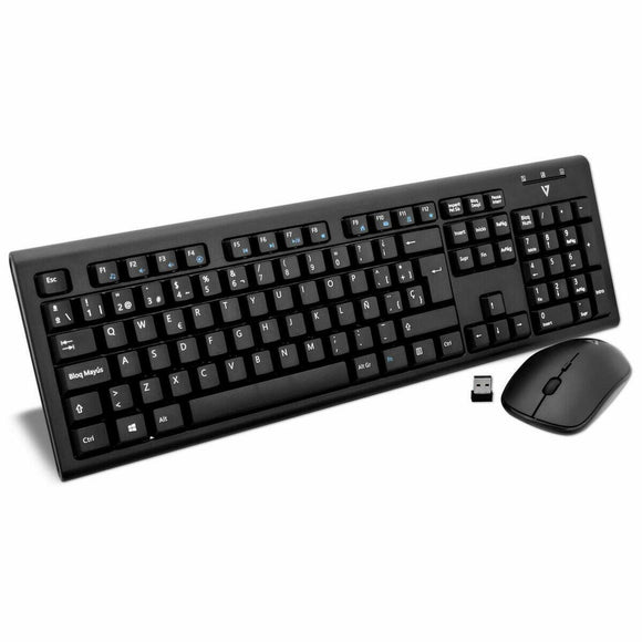 Teclado y Ratón Microsoft CKW200ES Negro Qwerty Español - HAMISHOP07