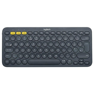 Teclado Logitech 920-007576 Negro Gris Gris oscuro Qwerty Español - HAMISHOP07