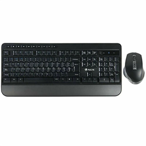 Teclado y Ratón NGS NGS-KEYBOARD-0368 Negro Qwerty Español - HAMISHOP07