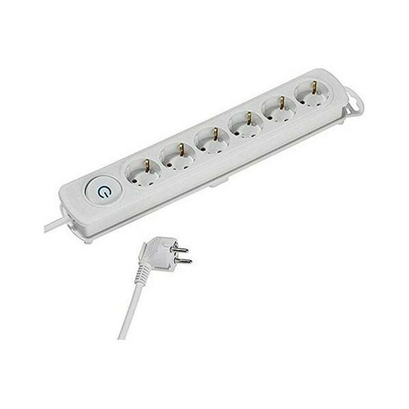 Regleta Enchufes 6 Tomas con Interruptor Vivanco KOMFORT 1,4 m Blanco - HAMISHOP07