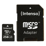 Tarjeta de Memoria Micro SD con Adaptador INTENSO 3423492 256 GB Negro - HAMISHOP07