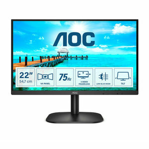 Monitor AOC 22B2DA 21,5" LED VA Flicker free 75 Hz 50-60  Hz