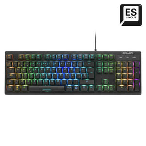 Teclado Gaming Sharkoon 4044951030866 Negro Qwerty Español - HAMISHOP07