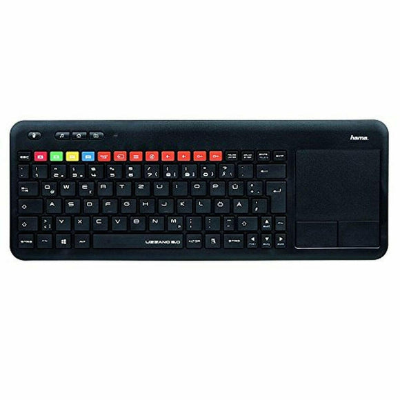 Teclado Hama Uzzano 3.0 Negro Qwerty Español QWERTZ - HAMISHOP07