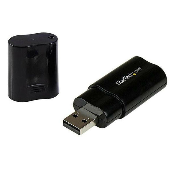 Tarjeta de Sonido Externa USB Startech ICUSBAUDIOB Negro - HAMISHOP07