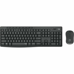 Teclado y Ratón Inalámbrico Logitech MK295 Negro Blanco Gris Portugués - HAMISHOP07