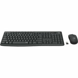 Teclado y Ratón Inalámbrico Logitech MK295 Negro Blanco Gris Portugués - HAMISHOP07