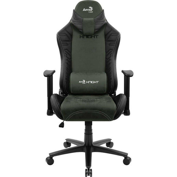 Silla Gaming Aerocool KNIGHT AeroSuede 180º Negro Verde Negro/Verde - HAMISHOP07