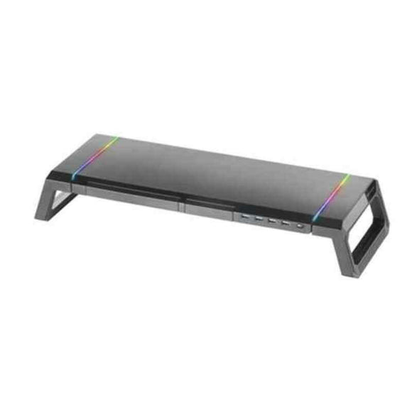 Soporte de Mesa para Pantalla Mars Gaming MGS PREMIUM LED RGB Negro - HAMISHOP07