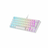 Teclado Mars Gaming MKMINIWBES Qwerty Español RGB Blanco - HAMISHOP07