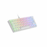 Teclado Mars Gaming MKMINIWBES Qwerty Español RGB Blanco - HAMISHOP07