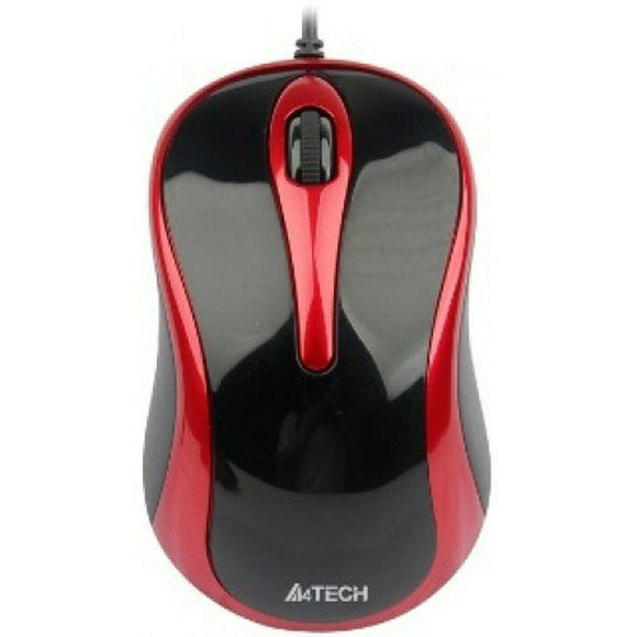 Ratón A4 Tech N-350-2 Negro/Rojo - HAMISHOP07