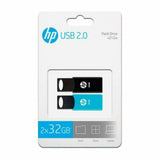 Memoria USB HP 212 USB 2.0 Azul/Negro (2 uds) - HAMISHOP07