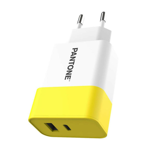 Cargador de Pared Pantone PT-PDAC02Y Amarillo Blanco 15 W - HAMISHOP07