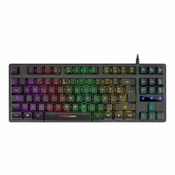 Teclado Gaming Tacens MKTKLES LED RGB Qwerty Español Negro (1) - HAMISHOP07