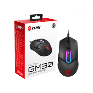 Ratón MSI Clutch GM30 Negro - HAMISHOP07