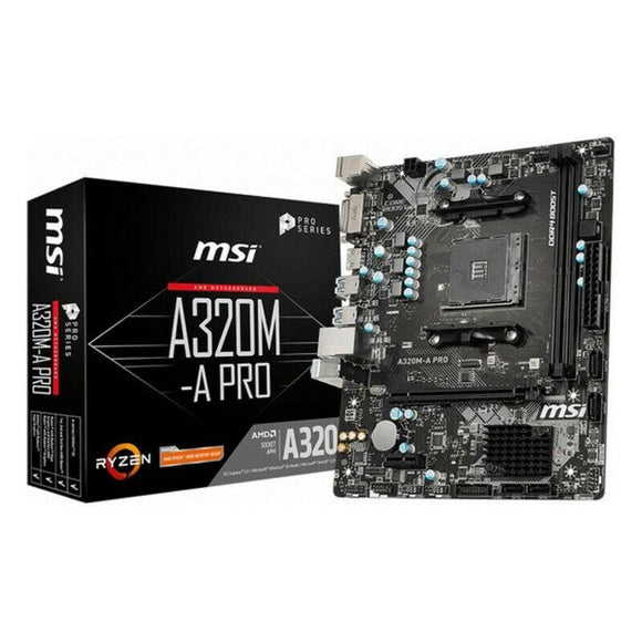 Placa Base MSI A320M-A Pro mATX DDR4 AM4 AMD AMD A320 Chipset AMD AM4 - HAMISHOP07