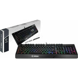 Teclado Gaming MSI Vigor GK20 Negro LED RGB Qwerty Español - HAMISHOP07