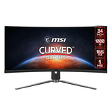 Monitor MSI 343CQR Curva 34" 165 Hz VA LCD 50-60  Hz