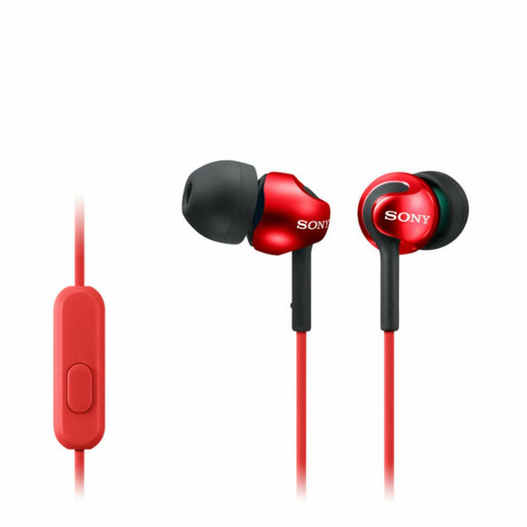 Auriculares con Micrófono Sony MDR-EX110AP Rojo - HAMISHOP07