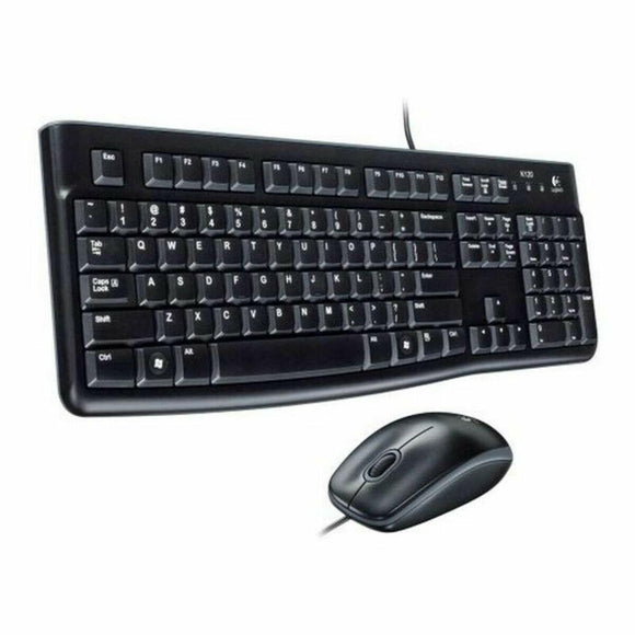 Teclado y Ratón Óptico Logitech 920-002550 USB Negro Qwerty Español - HAMISHOP07