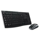 Teclado y Ratón Inalámbrico Logitech Qwerty Italiano Negro - HAMISHOP07