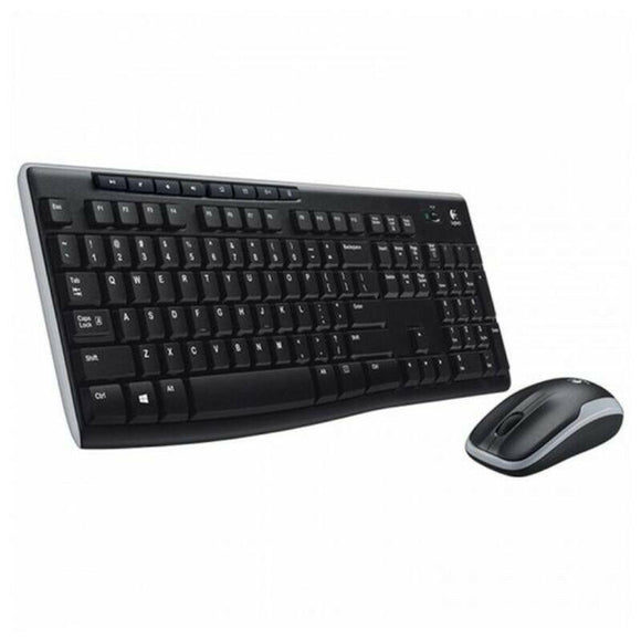 Teclado y Ratón Inalámbrico Logitech MK270 Negro Español Qwerty Español - HAMISHOP07