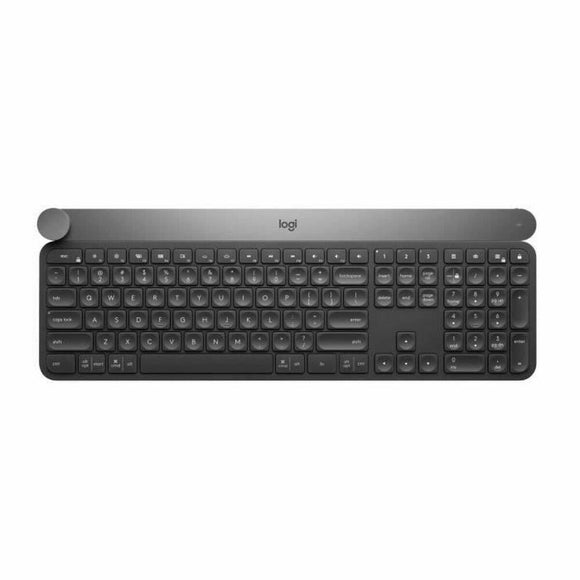 Teclado Logitech Craft Negro Inalámbrico Bluetooth AZERTY Plateado - HAMISHOP07