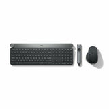 Teclado Logitech Craft Negro Inalámbrico Bluetooth AZERTY Plateado - HAMISHOP07