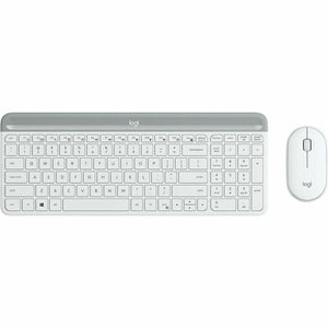 Ratón y Teclado Logitech Slim Wireless Combo MK470 Blanco Qwerty Español - HAMISHOP07