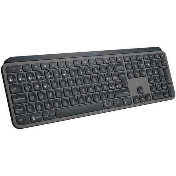 Teclado Logitech MX Keys Advanced Wireless Negro Qwerty Español Gris Grafito QWERTY - HAMISHOP07