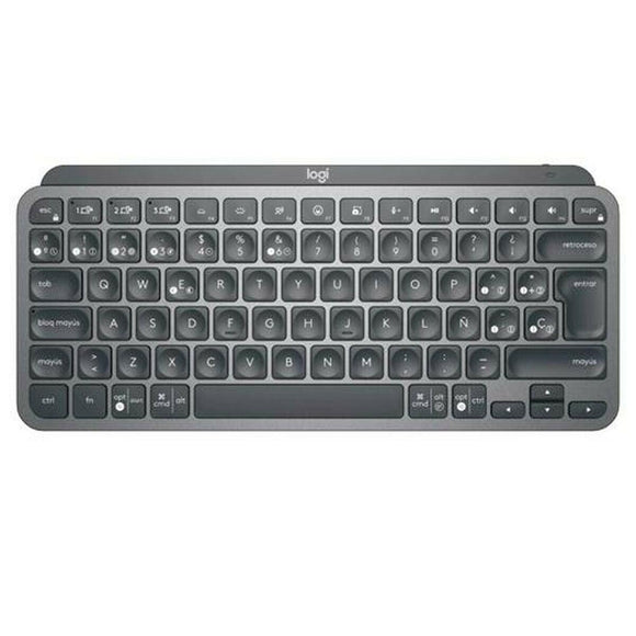 Teclado Inalámbrico Logitech Qwerty Español Gris - HAMISHOP07