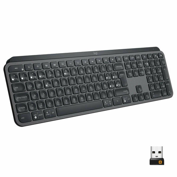 Teclado Logitech 920-010811 QWERTY Portugués Grafito - HAMISHOP07