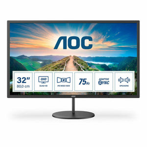 Monitor AOC Q32V4 32" IPS 75 Hz LED Flicker free 50-60  Hz