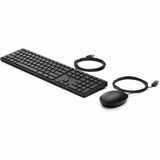 Teclado y Ratón HP 9SR36AA#ABE Negro Qwerty Español - HAMISHOP07