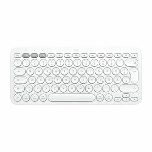 Teclado Inalámbrico Logitech 920-010401 Blanco Qwerty Español - HAMISHOP07