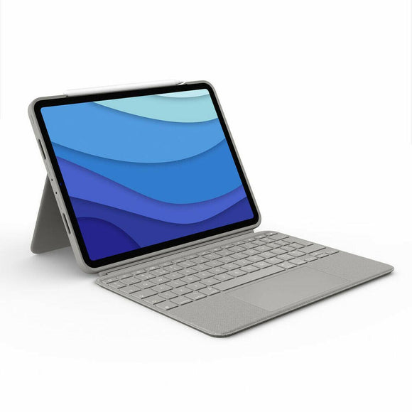 Funda para Tablet y Teclado Logitech iPad Pro 11 Gris Arena Qwerty Español - HAMISHOP07