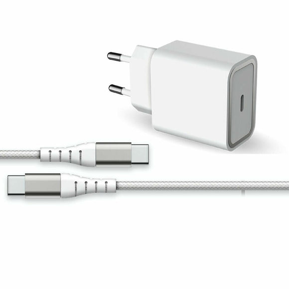 Cargador de Pared + Cable USB C Big Ben Interactive FPLICS25WCBLCCW 25W 1,2 m Blanco - HAMISHOP07