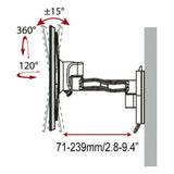 Soporte TV Haeger Double Tilt & Swivel 17" - 37"