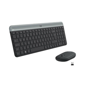 Teclado y Ratón Logitech 920-009198 Negro Gris Grafito Qwerty Español - HAMISHOP07