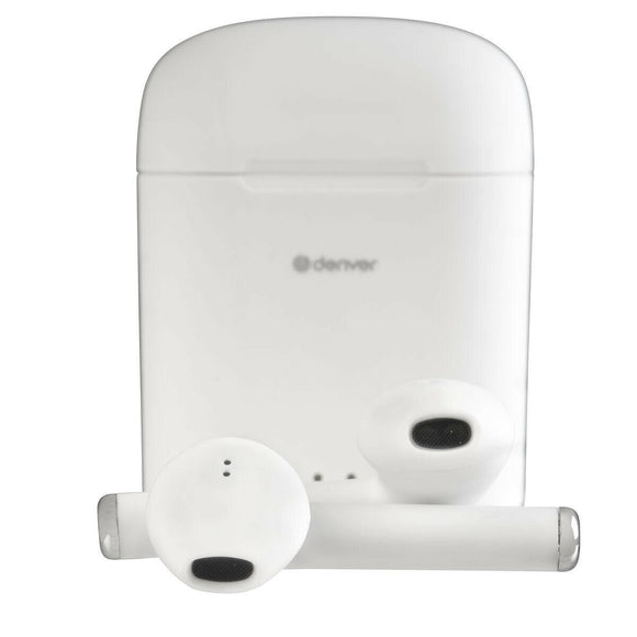 Auriculares Denver Electronics TWE-46 Blanco - HAMISHOP07