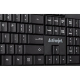 Teclado Activejet K-3903SW Negro QWERTY - HAMISHOP07