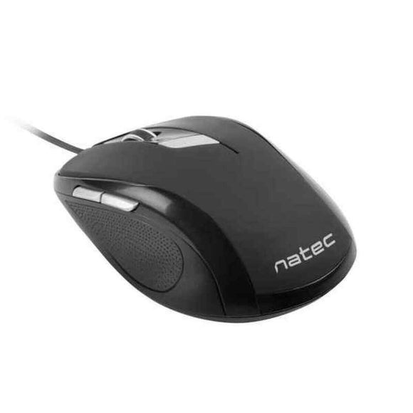 Ratón con Cable y Sensor Óptico Natec PIGEON 2400 DPI Negro - HAMISHOP07