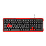 Teclado Natec RHOD 110 Negro Rojo Negro/Rojo - HAMISHOP07